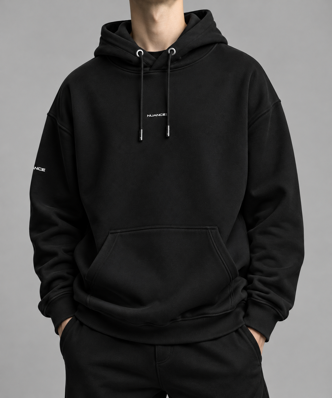 CAPUCHE / HOODIE NOIR OVERSIZE