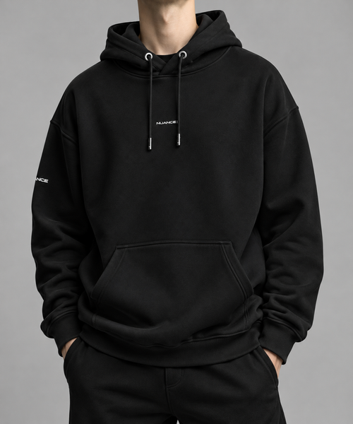 CAPUCHE / HOODIE NOIR OVERSIZE